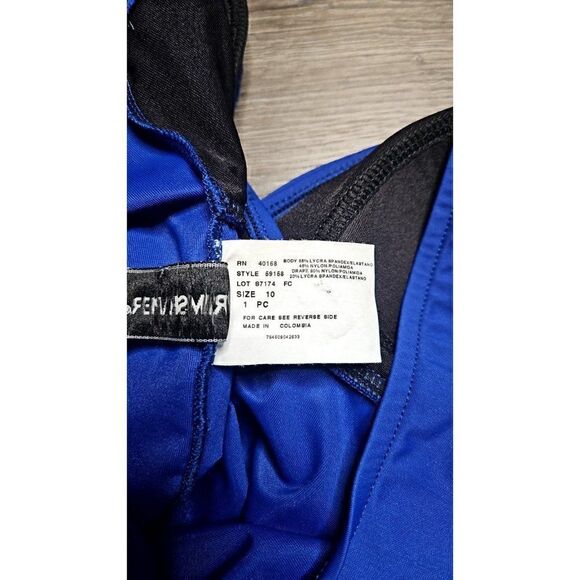 TRIMSHAPER Slimming Ruched One-Piece Swimsuit Women's Size 10 - Picture 4 of 5